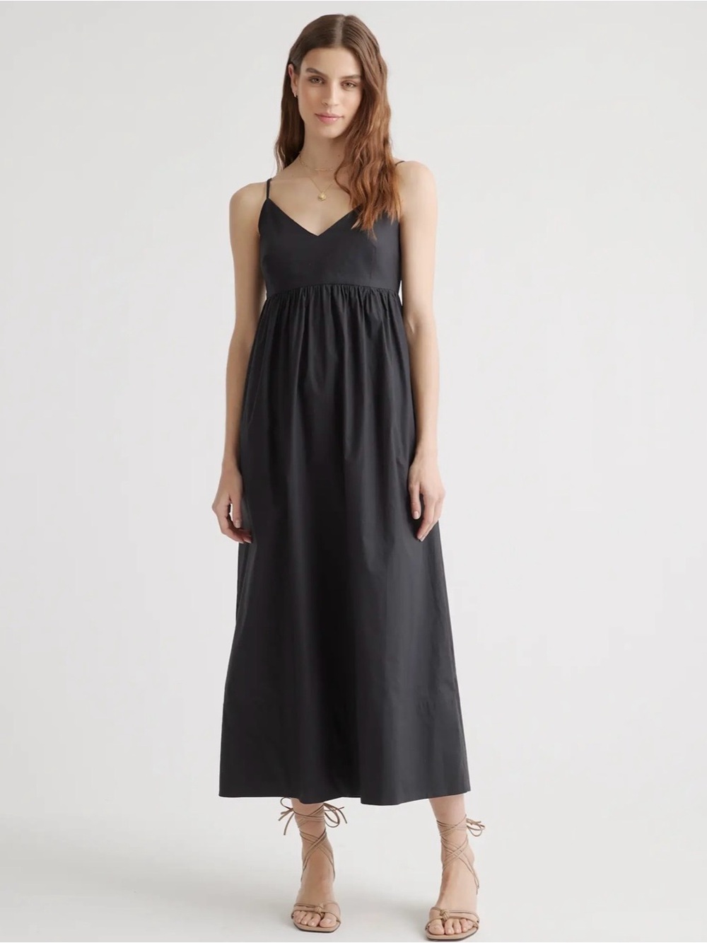 Quince 100% Organic Cotton Sleeveless Maxi Dress